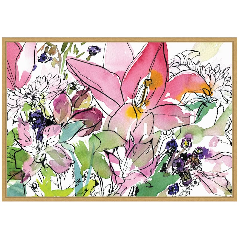 Kate and Laurel Sylvie Compassion Framed Canvas by Janet Meinke-Lau