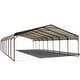 preview thumbnail 12 of 81, Heavy-Duty Metal Carport with Upgraded Galvanized Steel Roof – Ideal Shelter for Cars, Boats, and Tractors