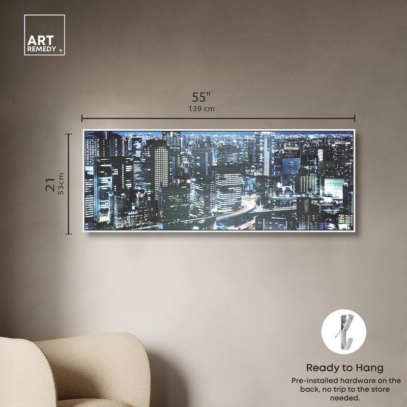 City Cosmos Tokyo Panoramic Canvas by Art Remedy