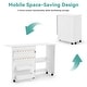 preview thumbnail 12 of 20, EROMMY 45.5" W x 23.6" D Sewing Table featuring a Storage Shelf, Versatile Adjustable Sewing Machine Desk with Storage Bags