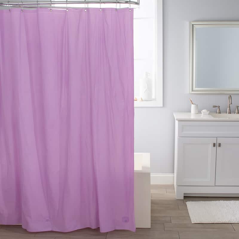 Bath Bliss Heavy Grommet Lilac Shower Liner