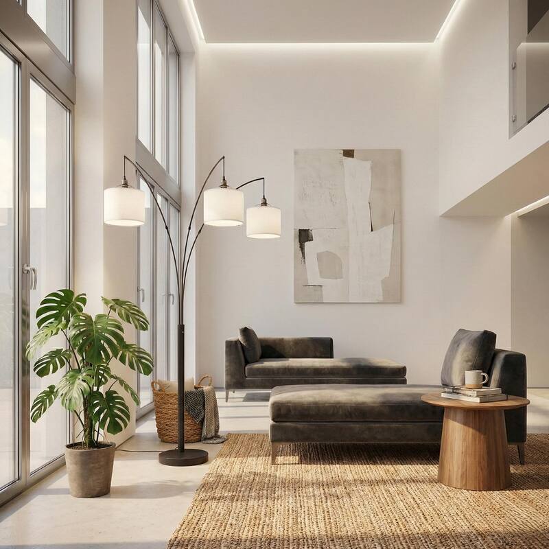Luminary Arc Triple Arm Floor Lamp