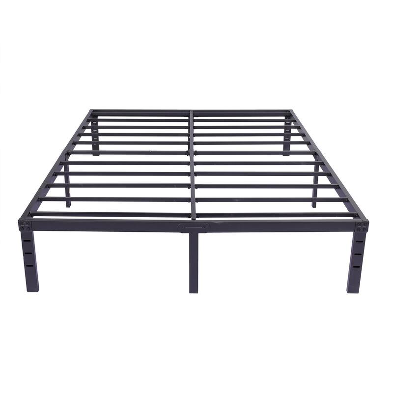 NNV 14" 3500 lbs Heavy Duty Bed Frame, Duty Steel Slat Metal Bed Frame