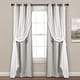 preview thumbnail 59 of 146, Lush Decor Grommet Sheer Panel Pair with Insulated Blackout Lining