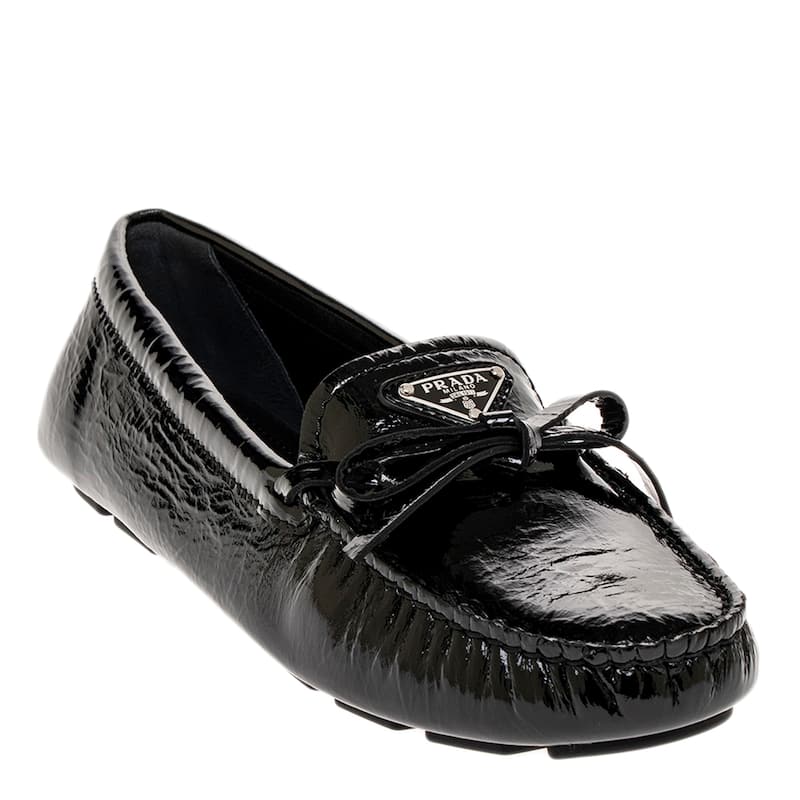 Prada Naplak Patent Leather Loafers - 37 EU