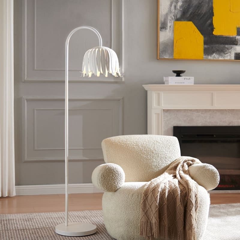 Acroma - 60.88" Arched Steel Dimmable Floor Lamp - N/A