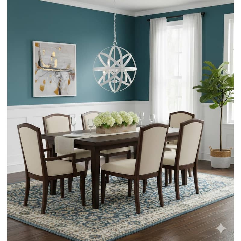 4-Light Chrome Iron Cage Chandelier