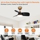 preview thumbnail 8 of 33, 28" Black Modern Dimmable LED Ceiling Fan with Light and Remote