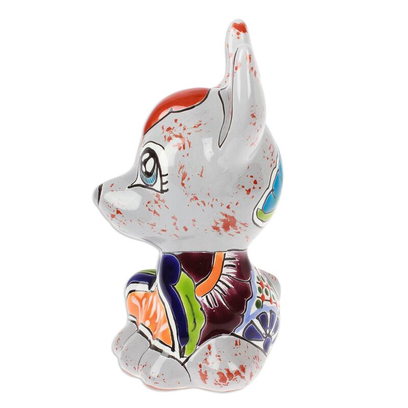 Novica Handmade HaciendaS Xolo Ceramic Sculpture