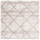 preview thumbnail 131 of 135, SAFAVIEH Hudson Shag Estella Diamond Trellis 2-inch Thick Rug 7' x 7' Square - Multi Ivory/Beige