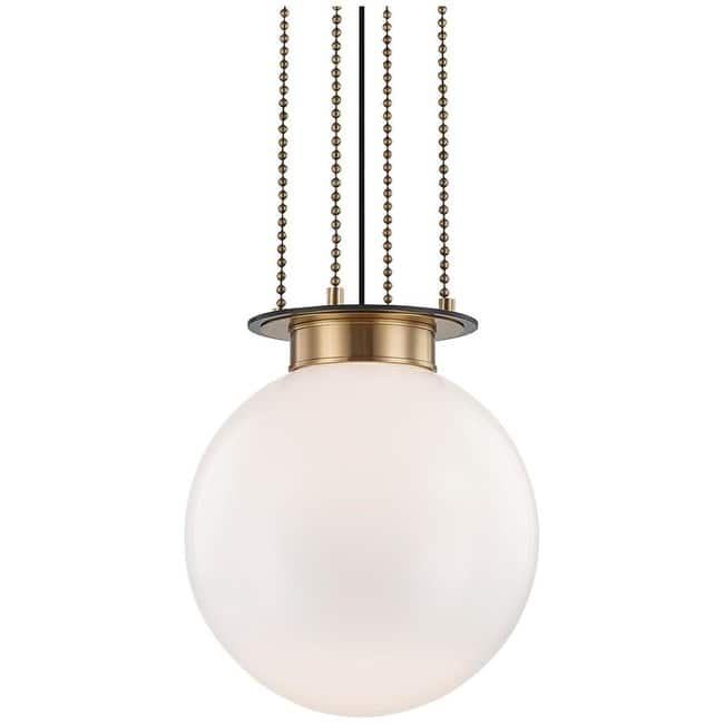 Hudson Valley Lighting Gunther Single Light 17" Wide Pendant - Aged Old Bronze