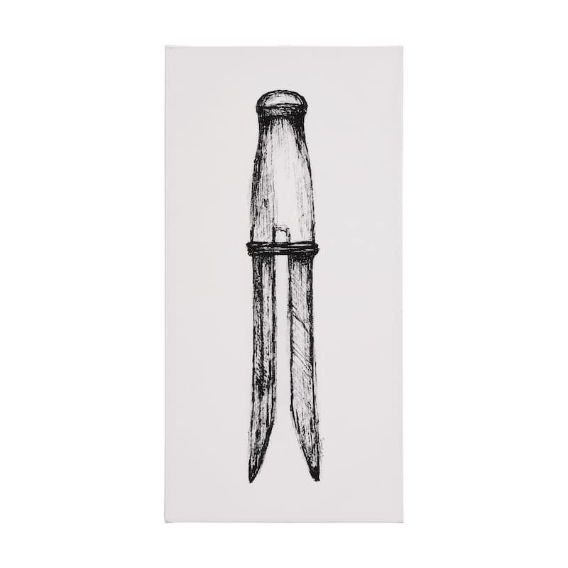 Vintage Clothes Peg I (30 x 60) Canvas Art Print - Large
