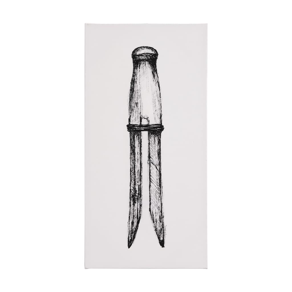 Vintage Clothes Peg I (30 x 60) Canvas Art Print