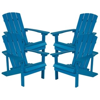All-weather Poly Resin Wood Outdoor Adirondack Chair (Set of 4)