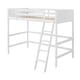 preview thumbnail 29 of 36, Twin Size Solid Wood Loft Bed with Ladder and Fence for Bedroom, Boys and Girls