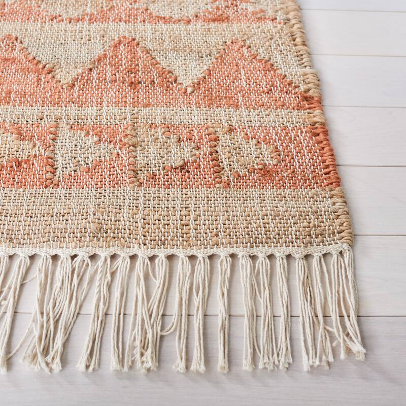 SAFAVIEH Handmade Kilim Antjelina Bohemian Jute Fringe Rug