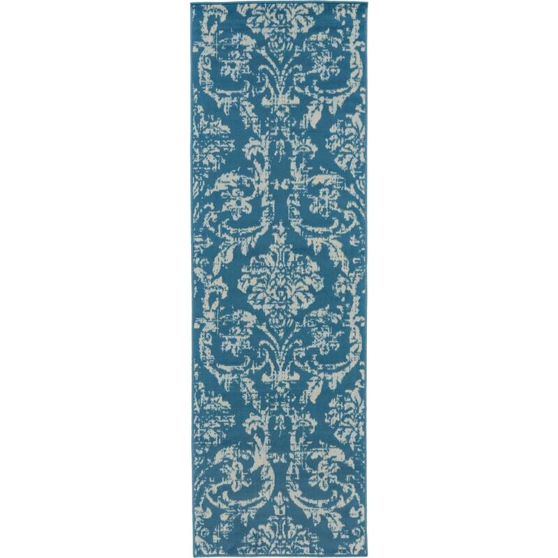 Nourison Jubilant Vintage Farmhouse Damask Area Rug