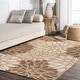 preview thumbnail 137 of 200, JONATHAN Y Floral Textured Weave Indoor/Outdoor Area Rug