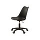 preview thumbnail 9 of 11, Home Office Chair with Wheels, Ergonomic Adjustable Task Computer Chair, Armless Office Chair PP Plastic Swivel Desk Chair