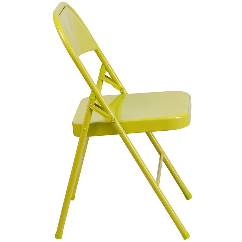 4 Pack Triple Braced & Double Hinged Folding Chair