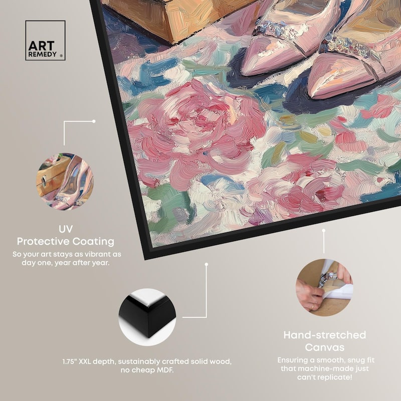 Shoes and the Roses Canvas by Art Remedy