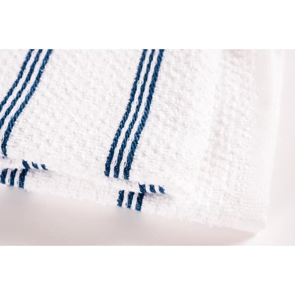 Piedmont Terry Kitchen Towels, Teal, 100% Cotton, 16 x 26 in. Absorbent  Terry Dish Towels, Set of 8