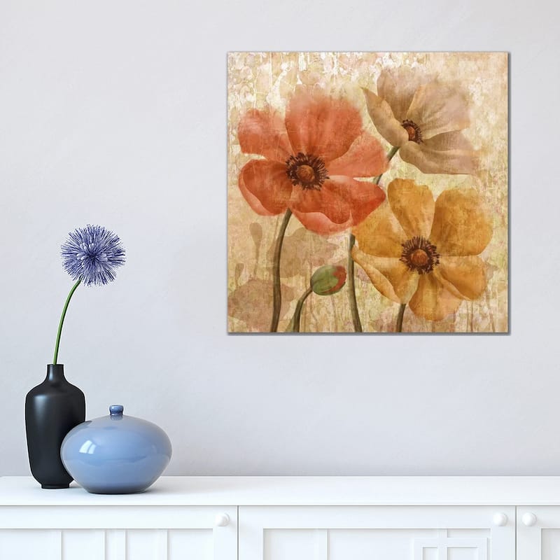 iCanvas "Poppy Allure I" by Conrad Knutsen Canvas Print - 18x18x1.5