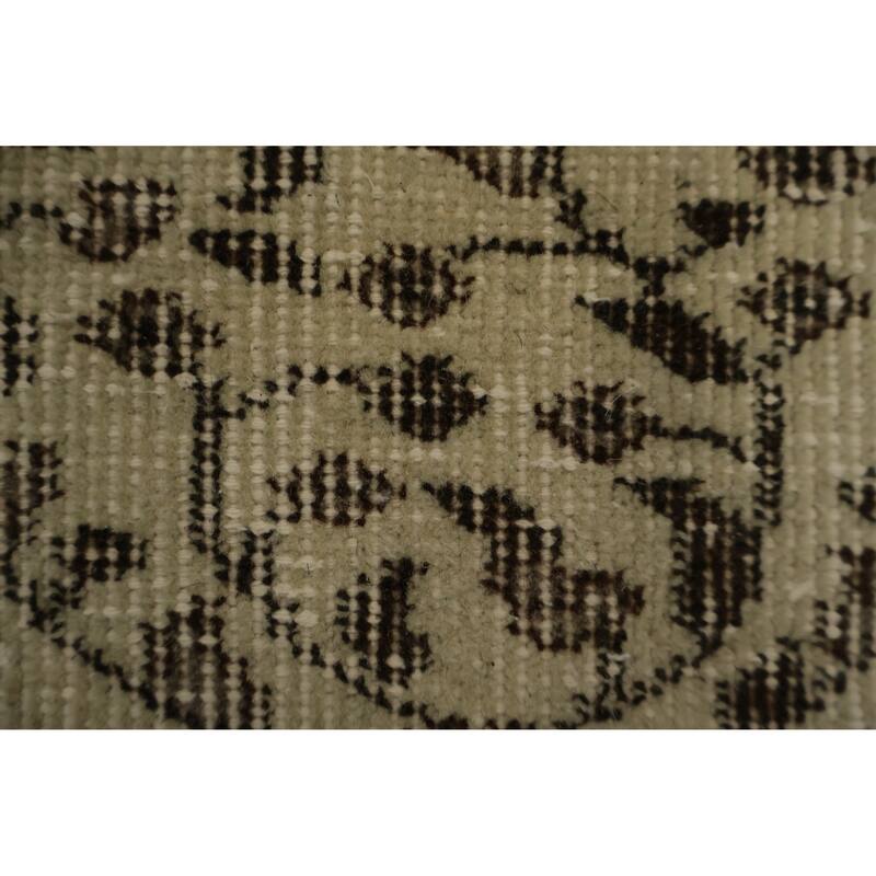 Hand Knotted Oriental 100% Wool Carpet Transitional Floral Beige & Ivories Anatolian Area Rug - 9' 2'' X 6' 2''
