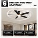 preview thumbnail 16 of 19, Industrial Led Ceiling Fan With Lights And Remote, Modern Black And Gold Flush Mount Ceiling Fan With 5 Blades