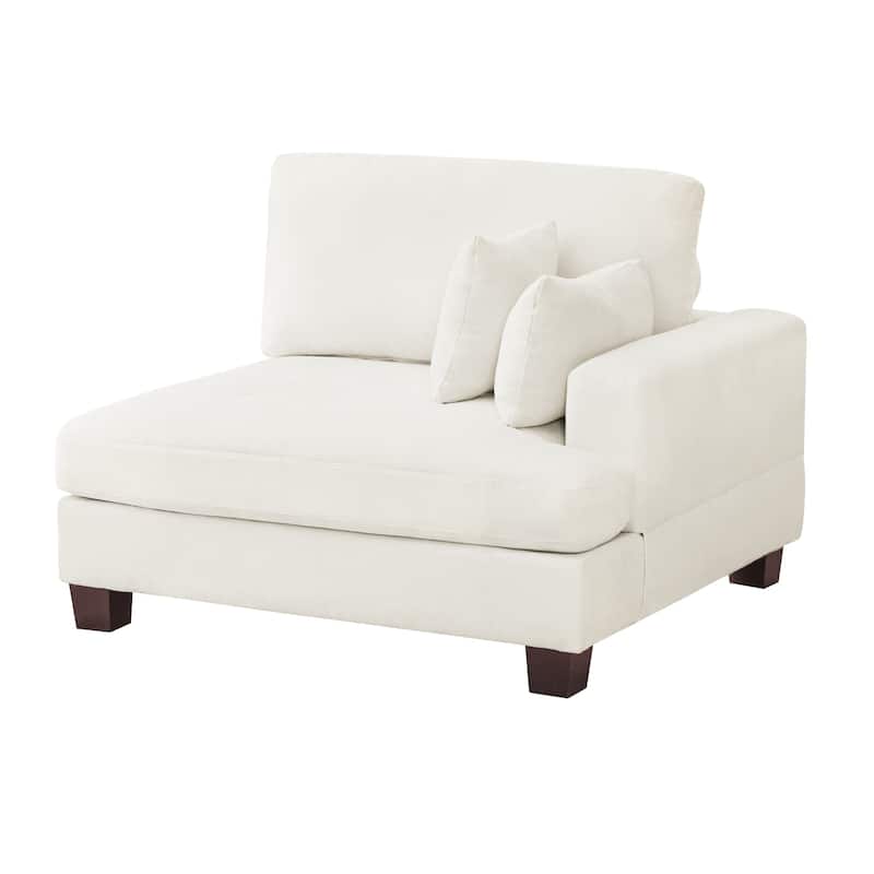 87-in Modern 3-Seater Upholstered Sofa Couch Chenille Design for Living Room