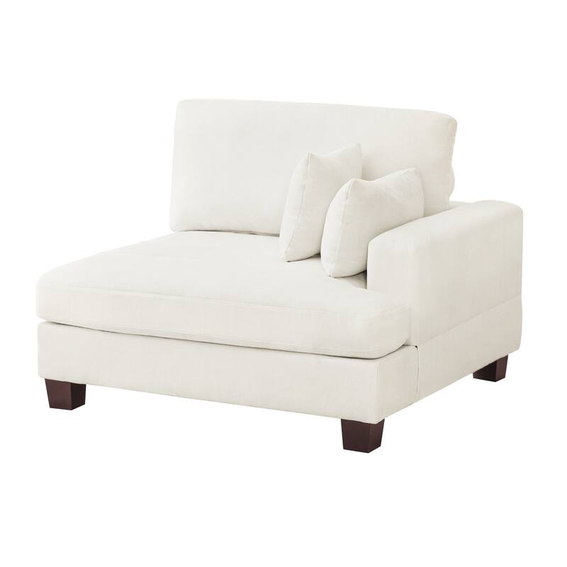 LUE BONA 87-in Modern 3-Seater Upholstered Sofa Couch Chenille Design for Living Room