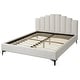 preview thumbnail 8 of 7, Lifestorey Stark Velvet Upholstered Modern Queen Platform Bed