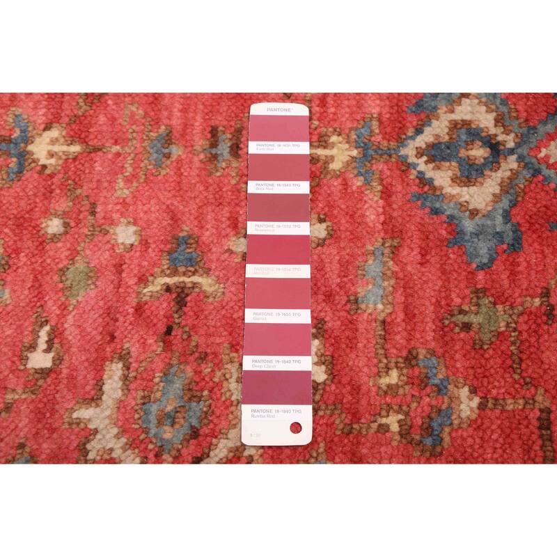 ECARPETGALLERY Hand-knotted Jules Serapi Red Wool Rug - 2'6 x 9'11