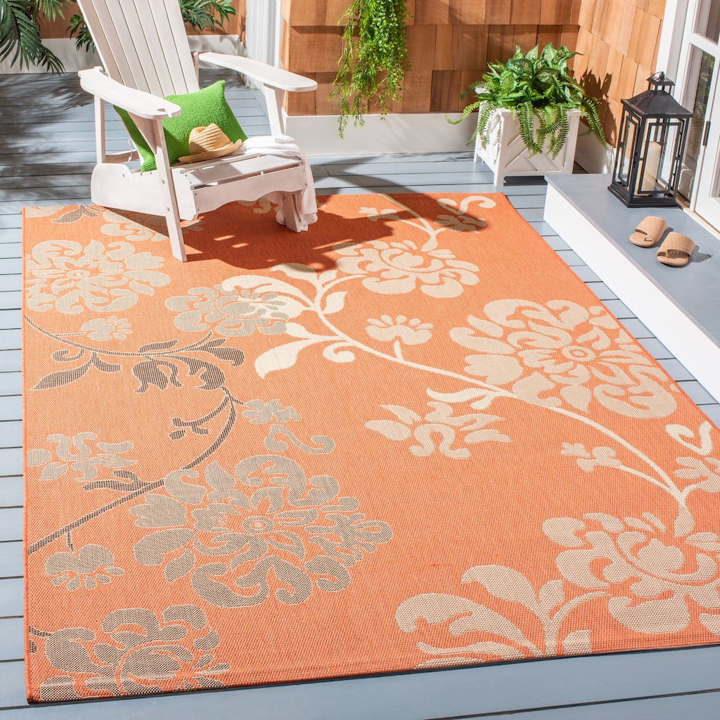 SAFAVIEH Courtyard Vernelle Arvyda Outdoor Waterproof Patio Backyard Rug
