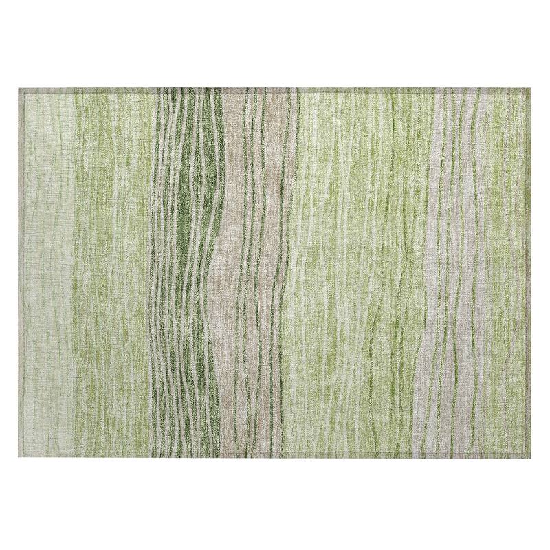 Machine Washable Indoor/ Outdoor Chantille Modern Stripes Rug