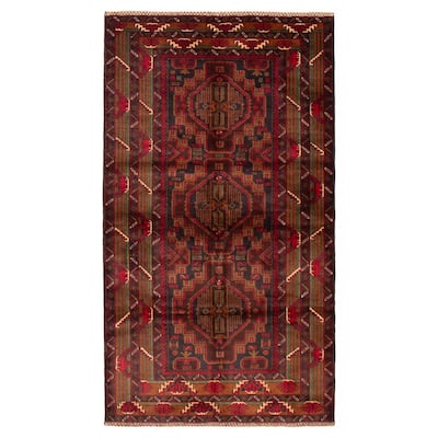 Teimani Brown Rug 3'11" x 7'0" - 3'11 x 7'0