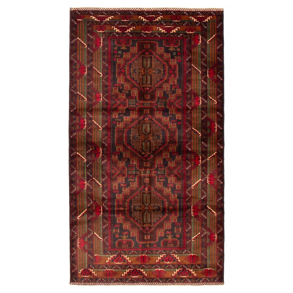 Teimani Brown Rug 3'11" x 7'0" - 3'11 x 7'0
