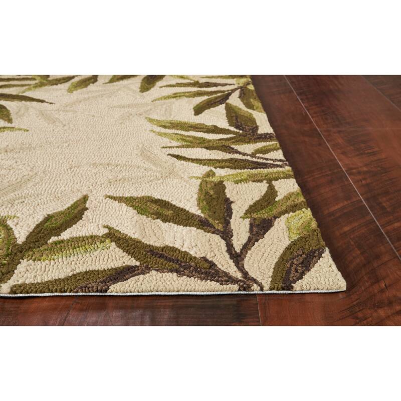 Domani Trails Tropical Border Indoor/Outdoor Rug