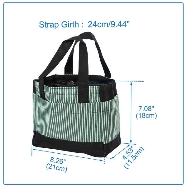 Shop Insulated Lunch Bag Box Travel Oxford Fabric Stripes Pattern