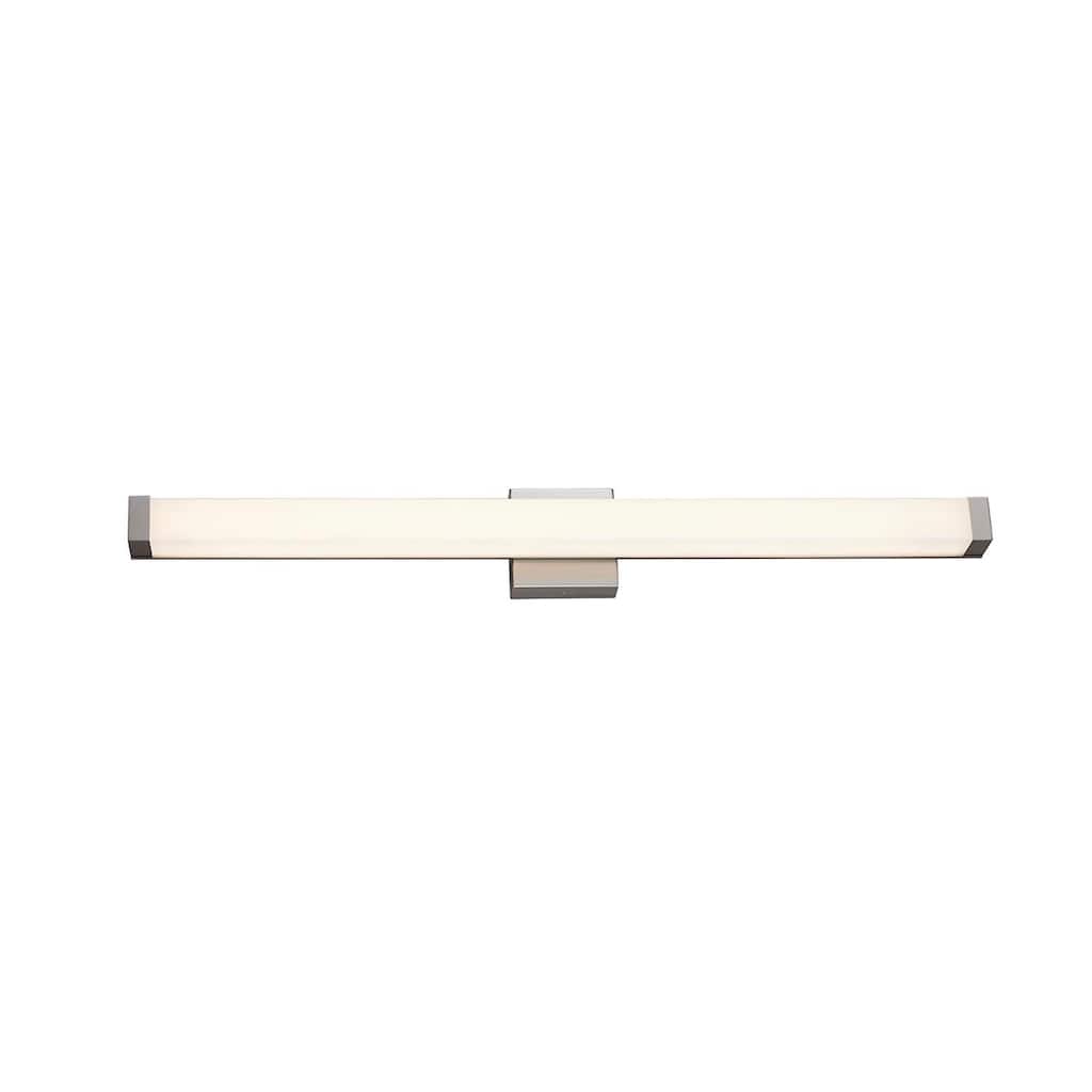 Justice Design Group Mio ADA 36" LED Linear Wall/Bath Sconce - Opal Acrylic - Brushed Nickel Finish