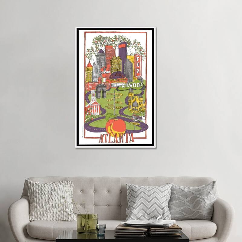 iCanvas "Atlanta" by Vestiges Framed