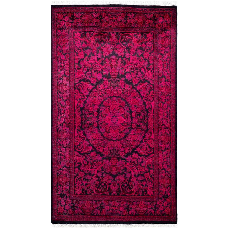 Overdyed One-of-a-Kind Hand-Knotted Area Rug - Pink - 3' 1" x 5' 4"