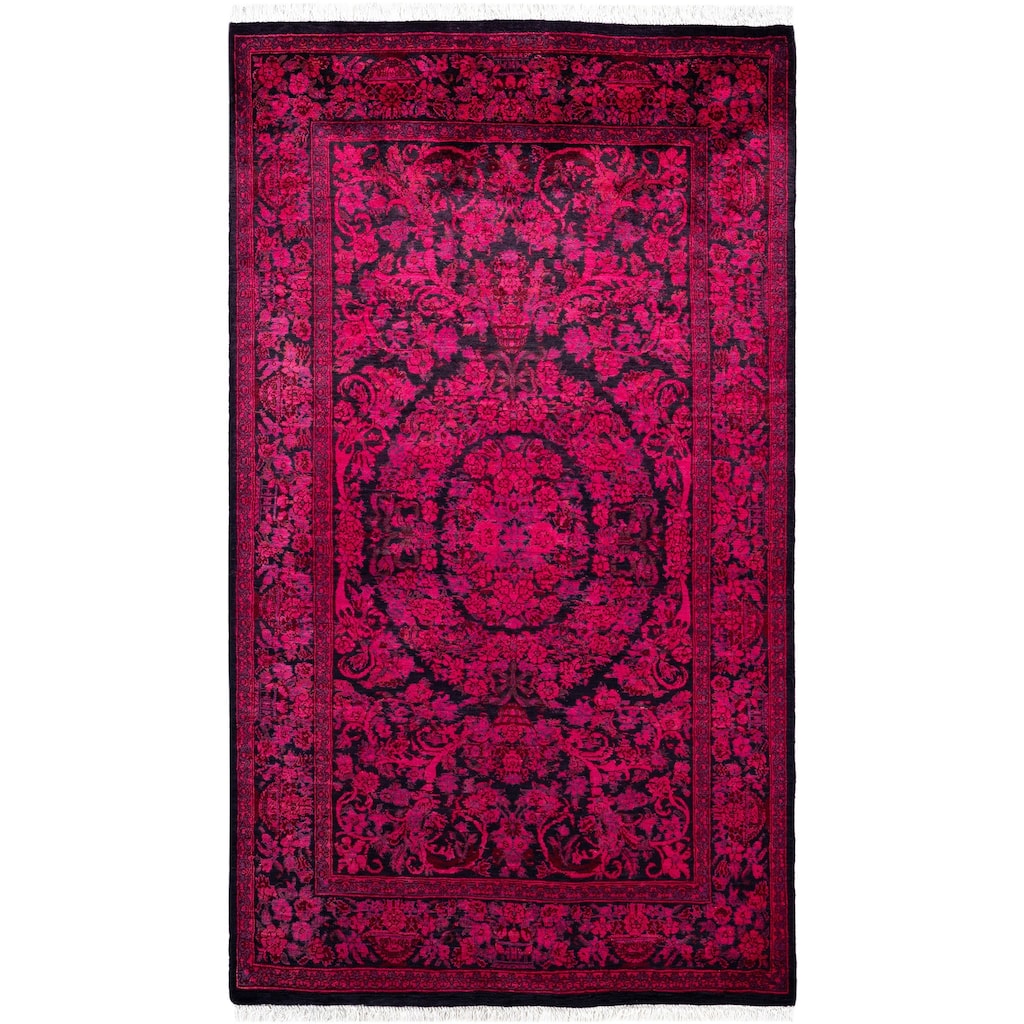 Overdyed One-of-a-Kind Hand-Knotted Area Rug - Pink - 3' 1" x 5' 4"