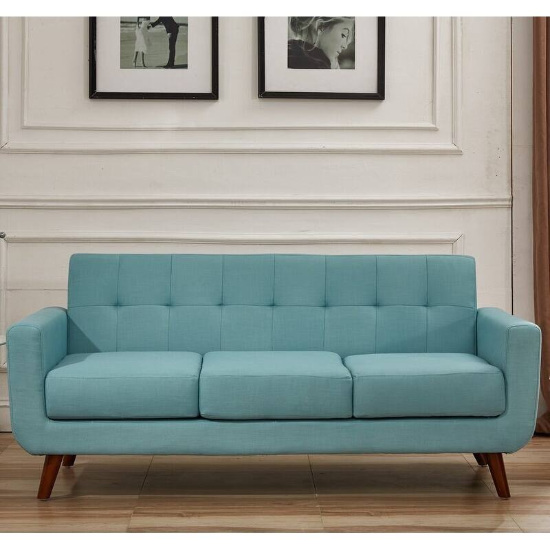 US Pride Furniture Grace Rainbeau Tufted Upholstered Living Room Sofa and Loveseat (Set of 2)
