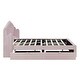 preview thumbnail 8 of 58, Full Upholstered Platform Bed with Drawers & USB Ports