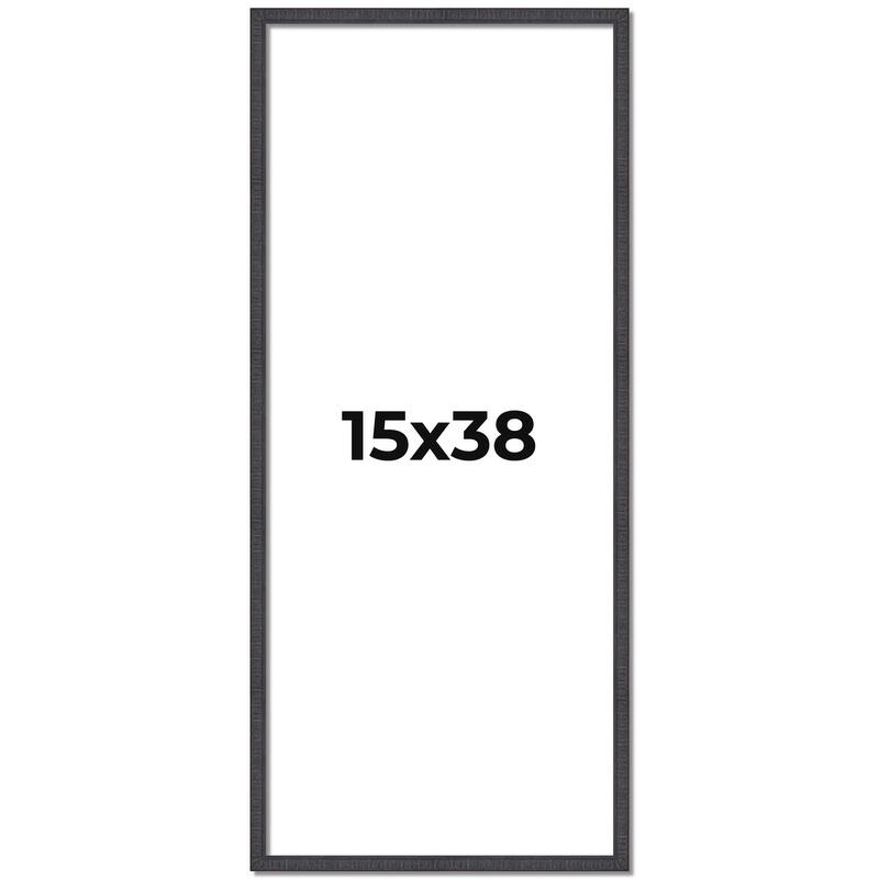 15x38 Frame Brown Solid Wood Picture Frame - Complete Modern Photo
