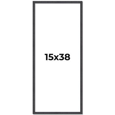 15x38 Frame Brown Solid Wood Picture Frame - Complete Modern Photo