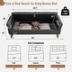 preview thumbnail 33 of 38, 66"W Teddy Storage Bench for Bedroom End of Bed with Arm and Two Pillows