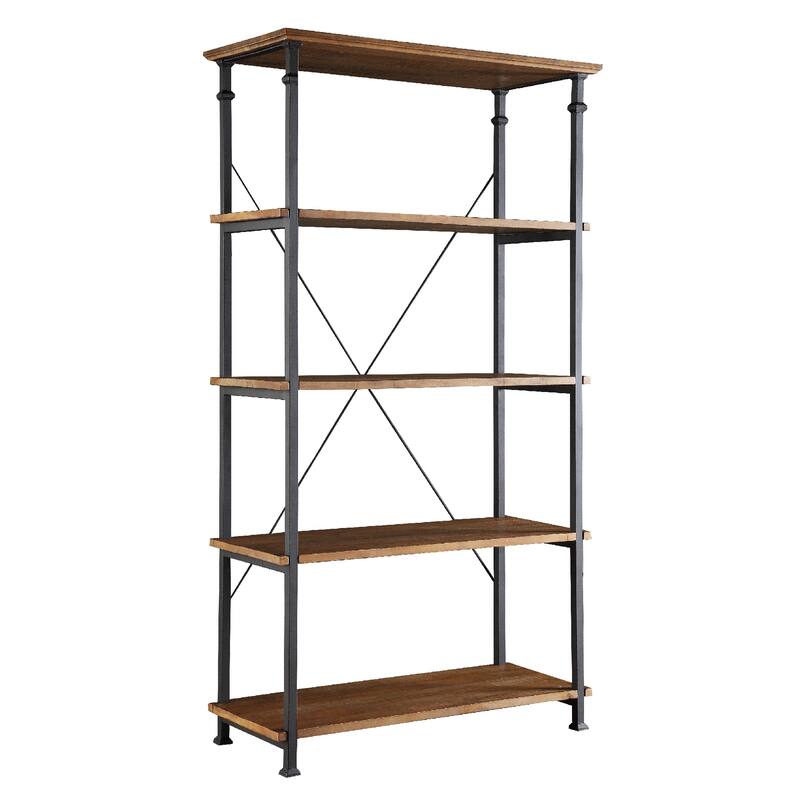 Myra Vintage Industrial Rustic 40-inch Bookcase by iNSPIRE Q Classic - Brown