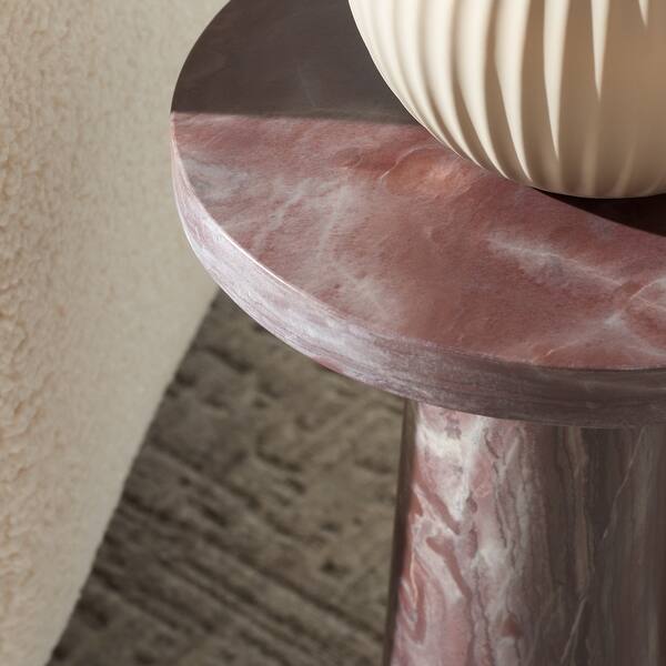 SAFAVIEH Couture Valentia Round Marble Accent Table